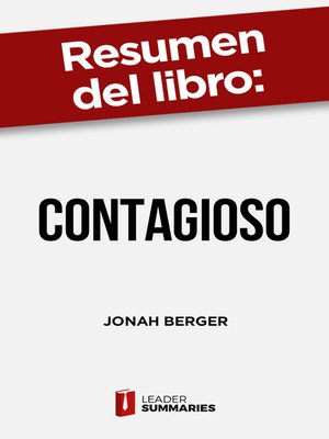 cover image of Resumen del libro "Contagioso" de Jonah Berger